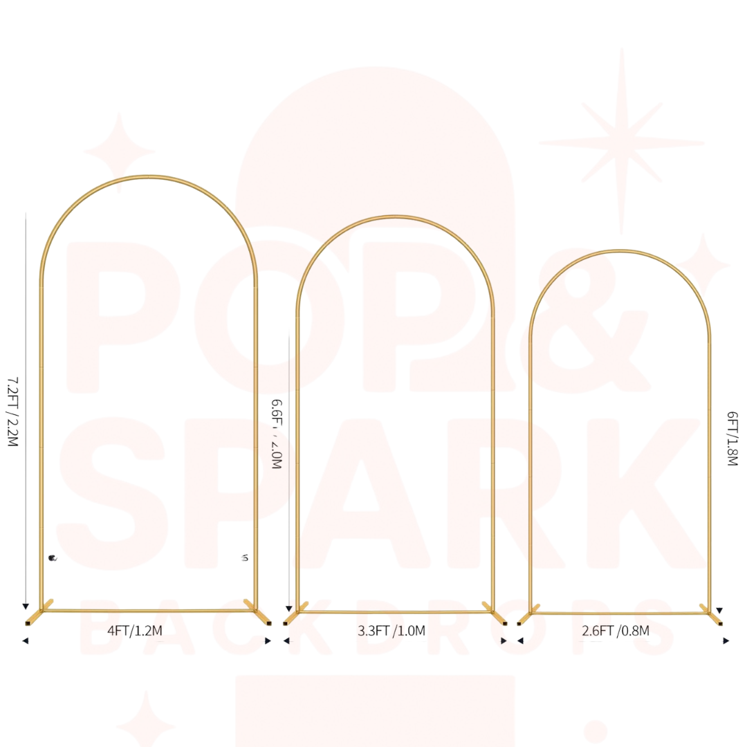Key-pop Style 3 Pieces Arch Backdrop | Arch Backdrop for Birthday Party | Party Decoration