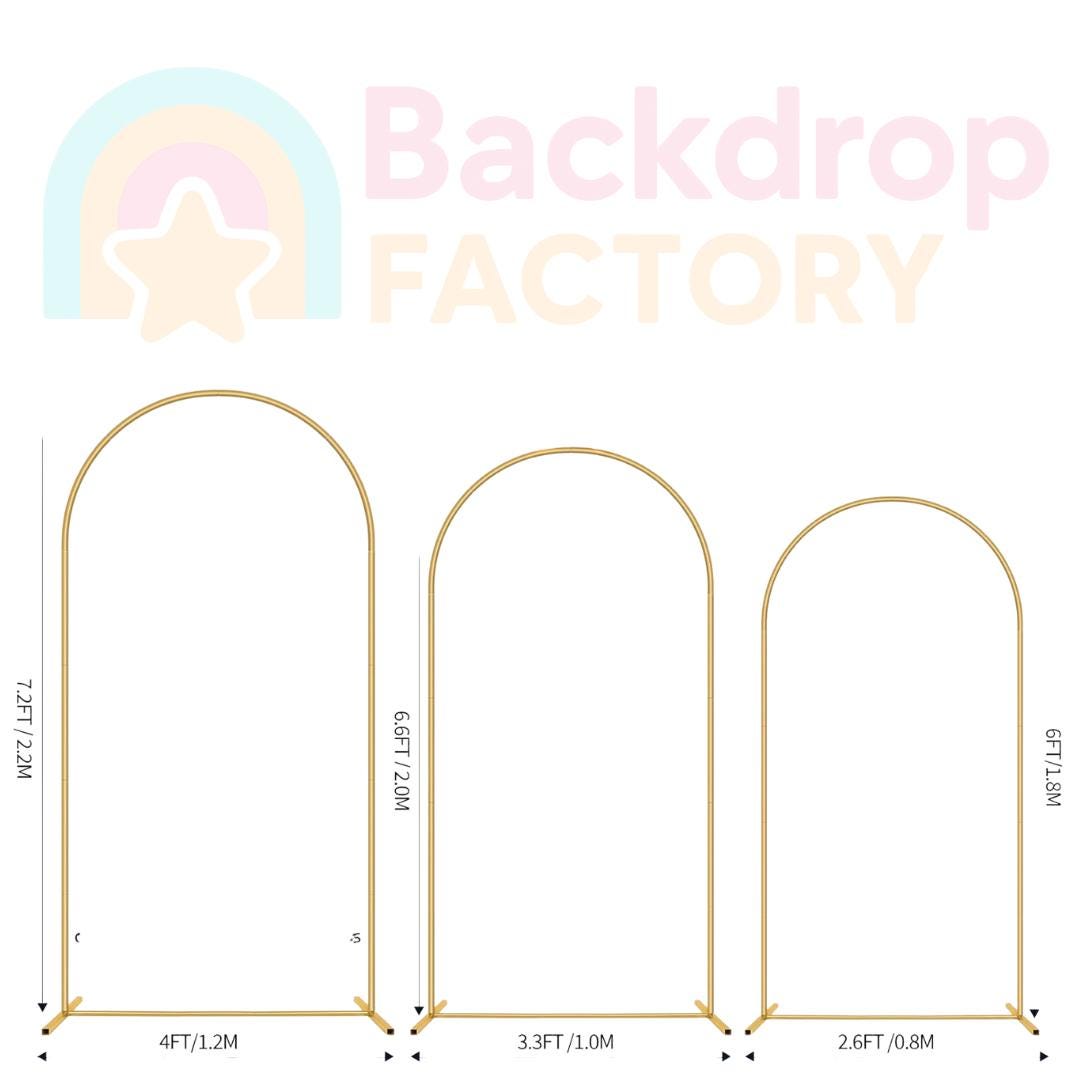 Cartoon Style 3 Pieces Arch Backdrop | Arch Backdrop for Birthday Party | Party Decoration