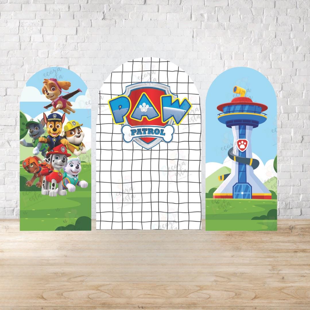 Cartoon 3 Pieces Arch Backdrop | Arch Backdrop for Birthday Party | Party Decoration