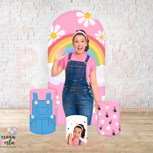 Ms Rachel Arch Backdrop Cover 4 Pieces | Arch Backdrop for Birthday Party | Cylinder Cover