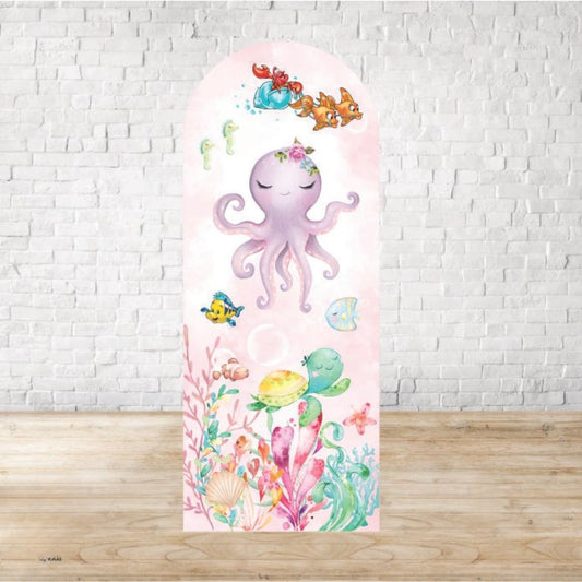 Cartoon Style Arch Backdrop for Birthday Party | Cylinder Covers Set | Party Decoration| Cartoon